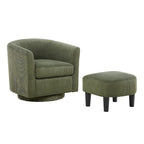 Sillón giratorio 360° con otomana