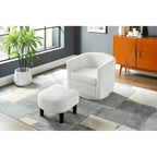 Sillón giratorio 360° con otomana