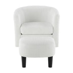 Sillón giratorio 360° con otomana