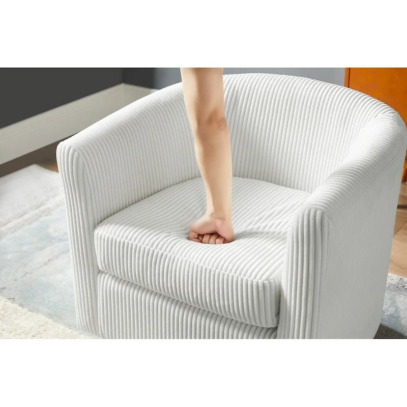 Sillón giratorio 360° con otomana