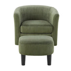 Sillón giratorio 360° con otomana