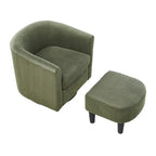 Sillón giratorio 360° con otomana