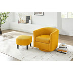 Sillón giratorio 360° con otomana