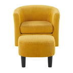 Sillón giratorio 360° con otomana