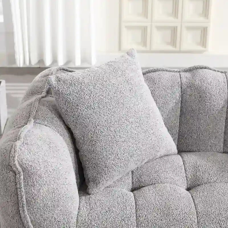 Puf suave con núcleo de espuma – Sofá reclinable cuadrado para juegos y televisión