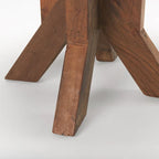 Mesa auxiliar de madera marrón - 25.8L x 25.8W x 26.0H