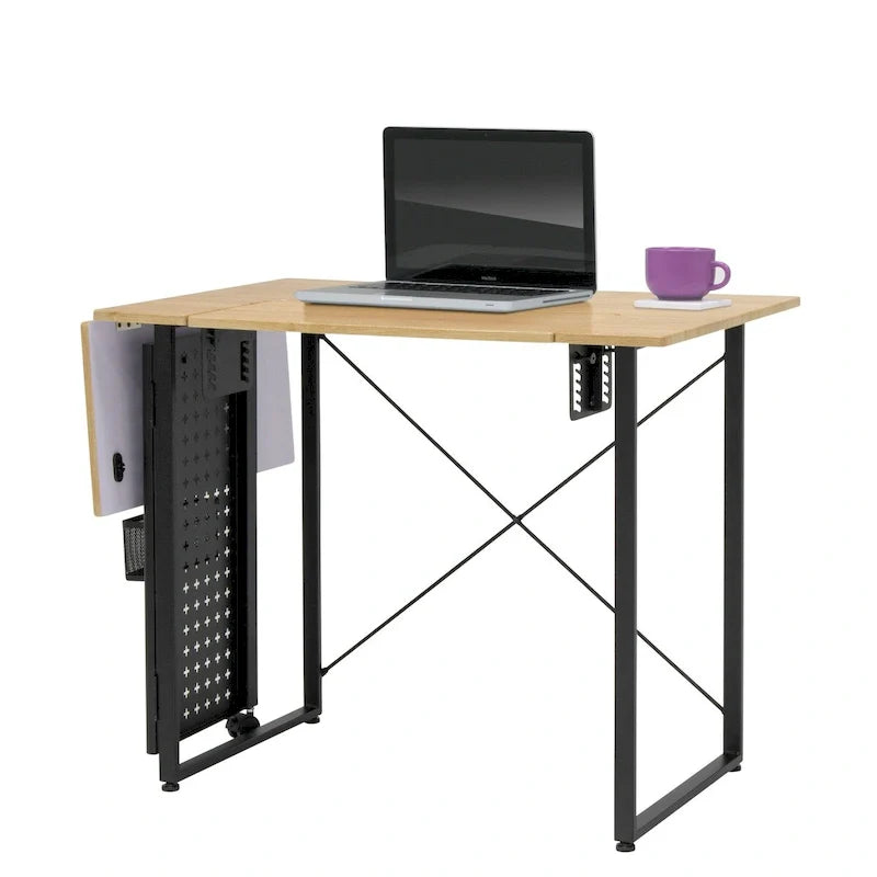 Mesa de costura Pivot con panel de almacenamiento y plataforma ajustable