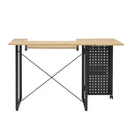 Mesa de costura Pivot con panel de almacenamiento y plataforma ajustable