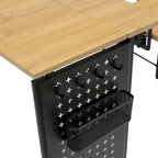 Mesa de costura Pivot con panel de almacenamiento y plataforma ajustable