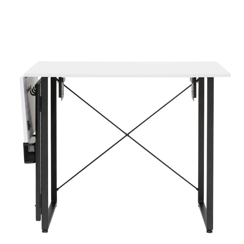 Mesa de costura Pivot con panel de almacenamiento y plataforma ajustable