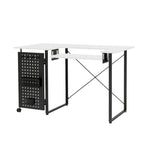 Mesa de costura Pivot con panel de almacenamiento y plataforma ajustable
