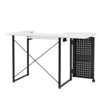 Mesa de costura Pivot con panel de almacenamiento y plataforma ajustable