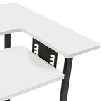 Mesa de costura Pivot con panel de almacenamiento y plataforma ajustable